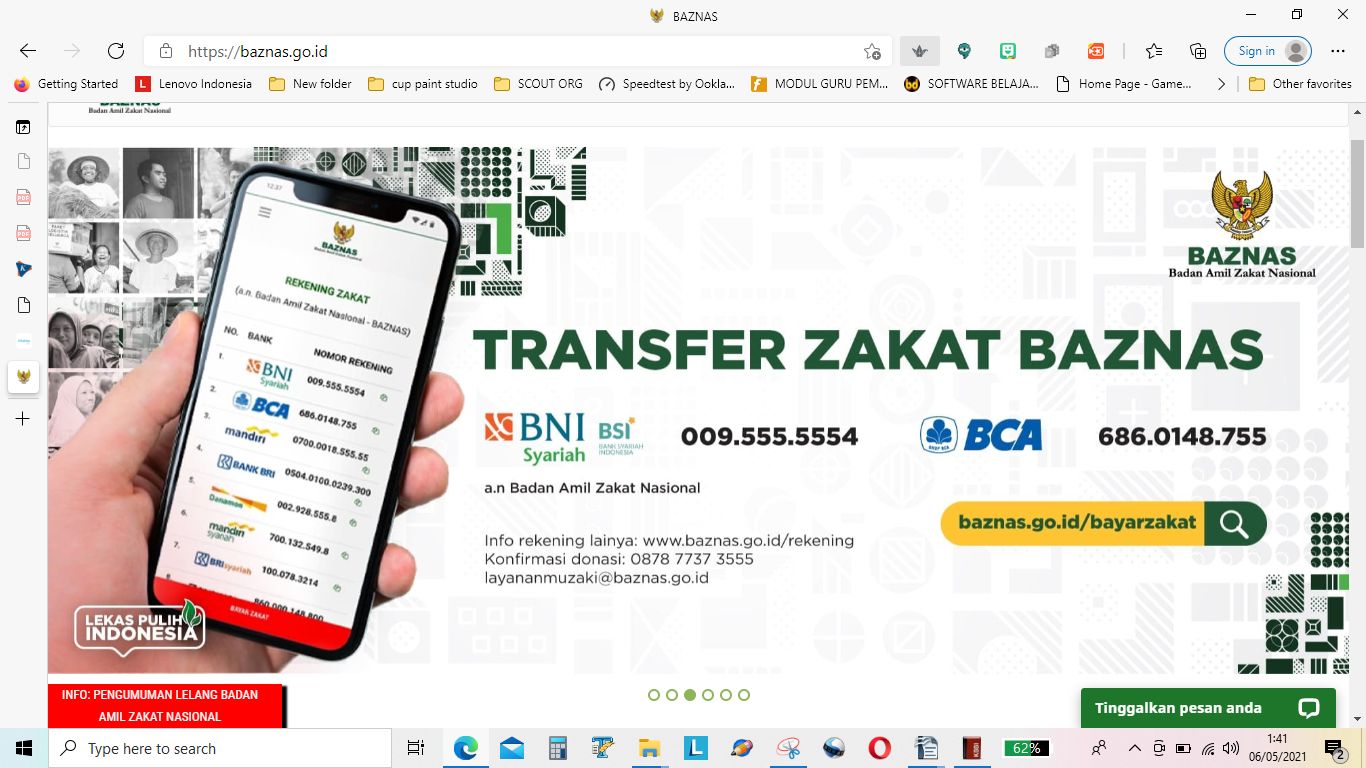 Bayar Zakat Online, ke BAZNAS Aja!