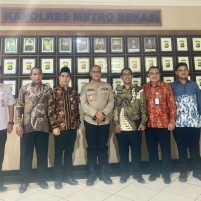 KPU dan Bawaslu Kompak Bertemu Kapolres Metro Bekasi