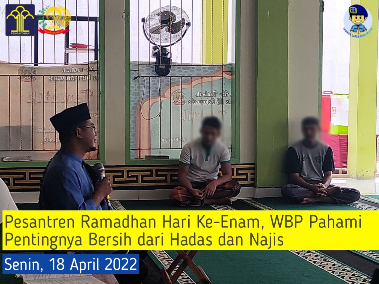 Pesantren Ramadhan Hari Keenam, WBP Pahami Pentingnya Bersih dari Hadas dan Najis