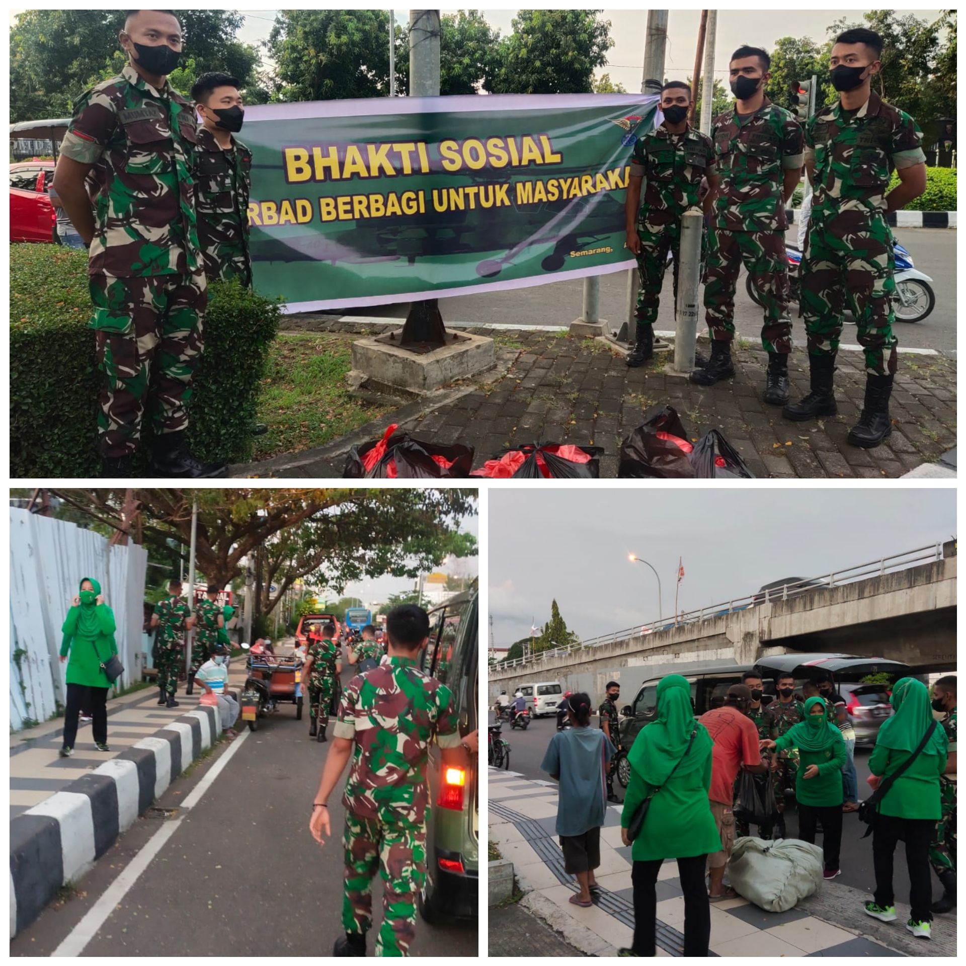 Bhakti Sosial Penerbad Semarang bagi Takjil untuk Masyarakat di Bulan Ramadhan 1443 Hijriah