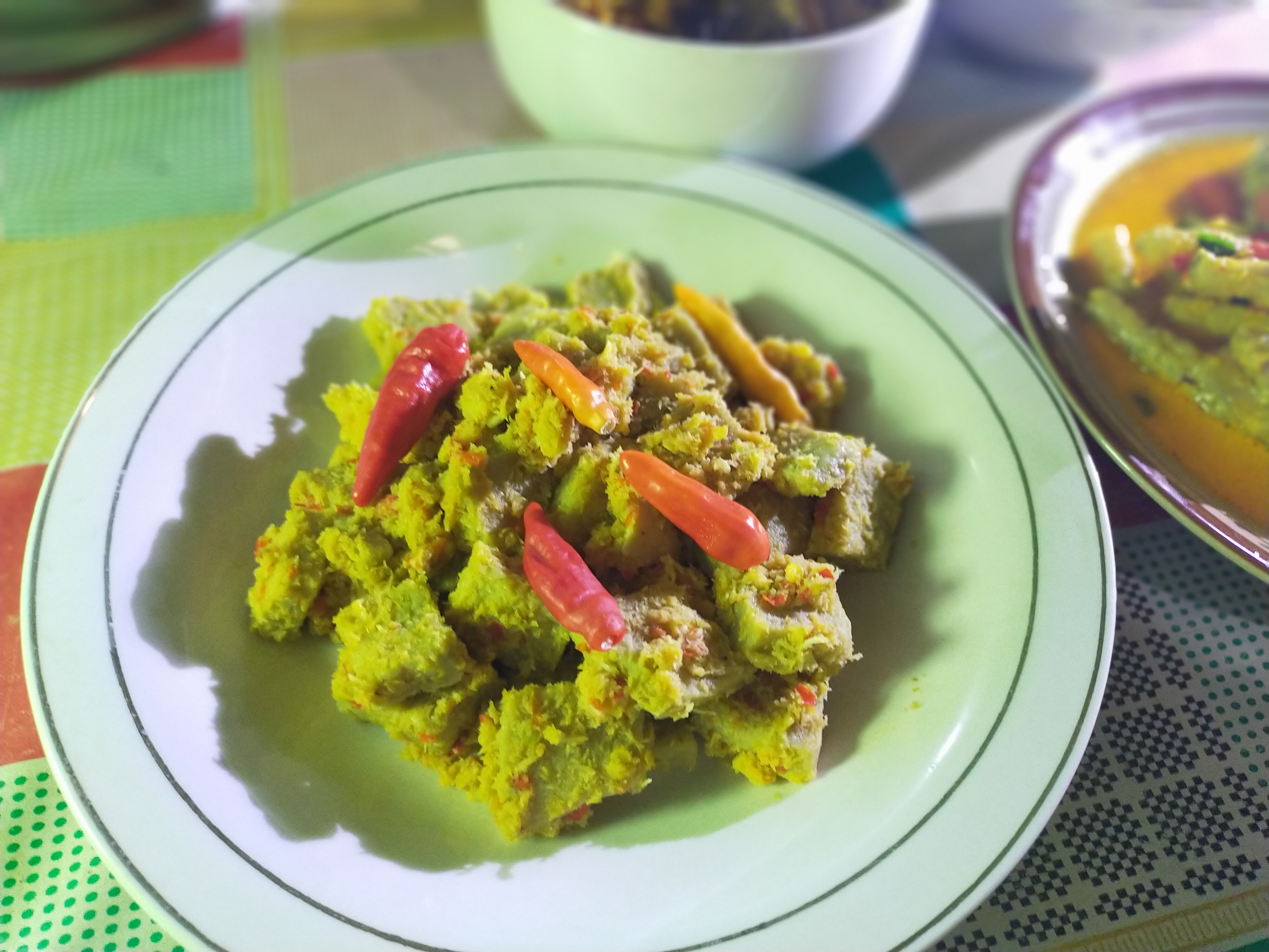 Tempe Gembus Udang Rebon Urap Kelapa