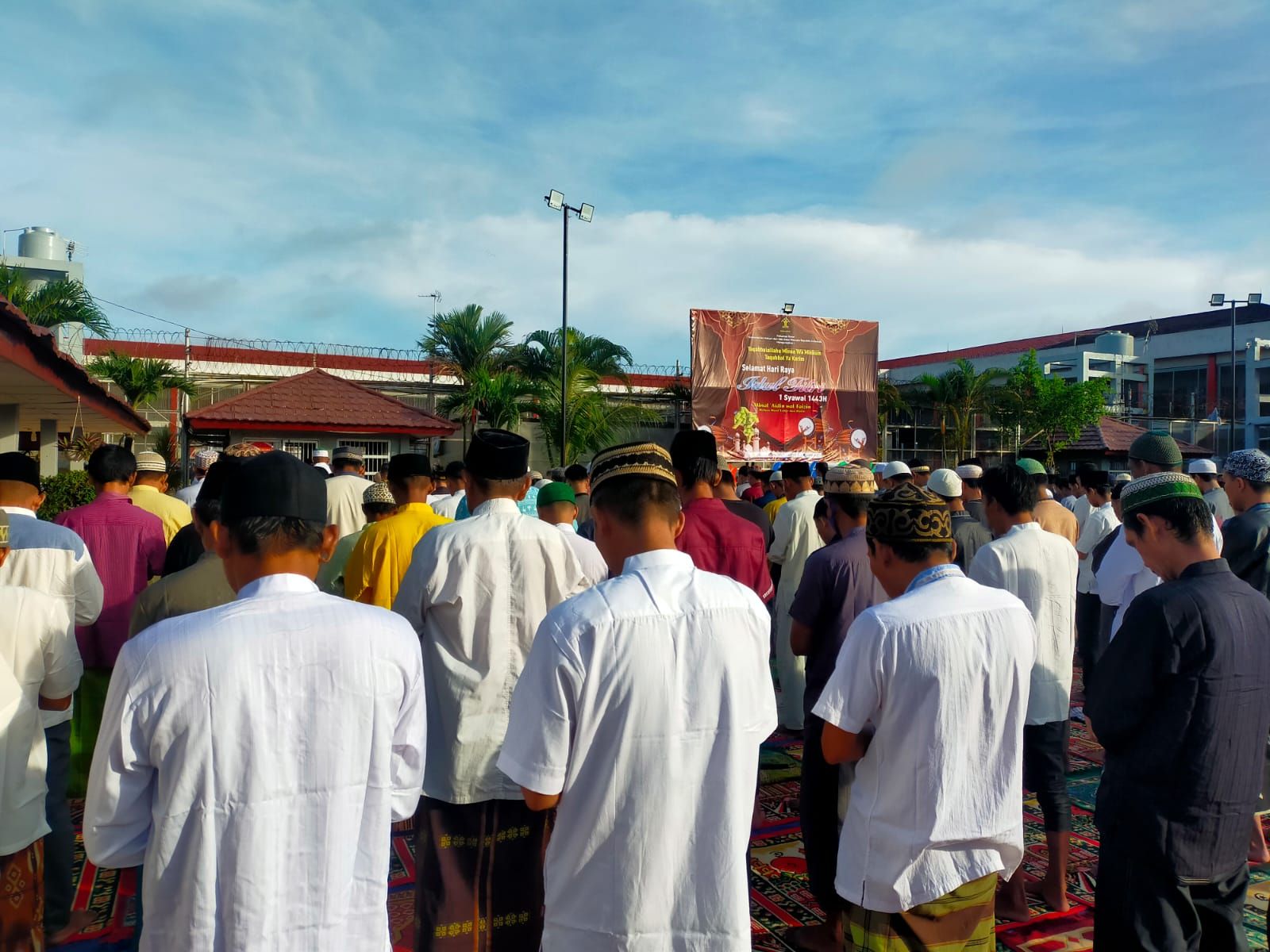 Sholat Eid Berjemaah dan Penyerahan Remisi secara Simbolis di Lapas Kelas I Palembang