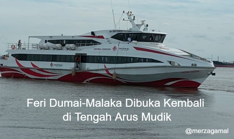 Feri Dumai-Malaka Dibuka Kembali di Tengah Arus Mudik