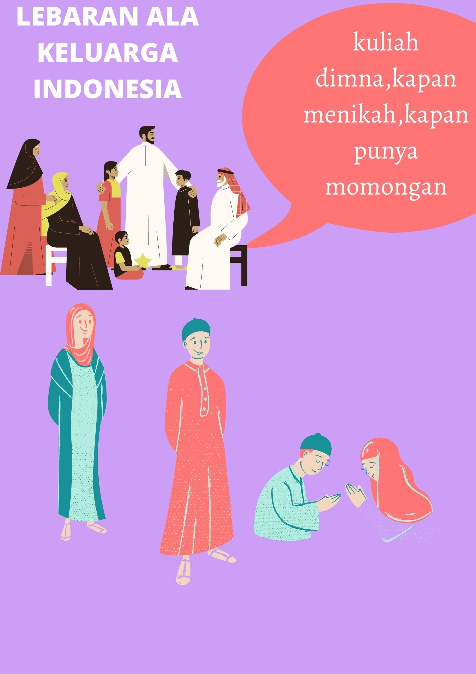 Basa-basi saat Hari Lebaran ala Keluarga Indonesia