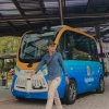 Naik Bis Listrik Tanpa Awak Pertama Kali di Indonesia