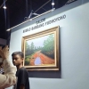 Lukisan SBY Menarik Perhatian Pengunjung di PSLI Surabaya