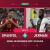 Spanyol vs Jerman, Fase Grup Rasa Final Piala Dunia 2022