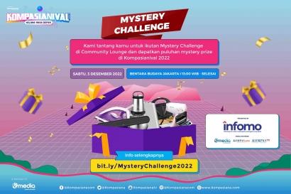 Kami Tantang Kamu lewat Mystery Challenge dan Dapatkan Mystery Prizes di Kompasianival 2022