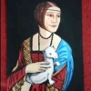 Melukis The Lady with an Ermine