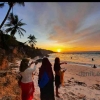 Indahnya Swastamita di Pantai Uinian Pulau Timor