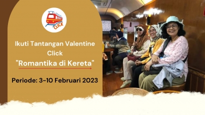 Ikuti Tantangan Valentine Click, Romantika di Kereta