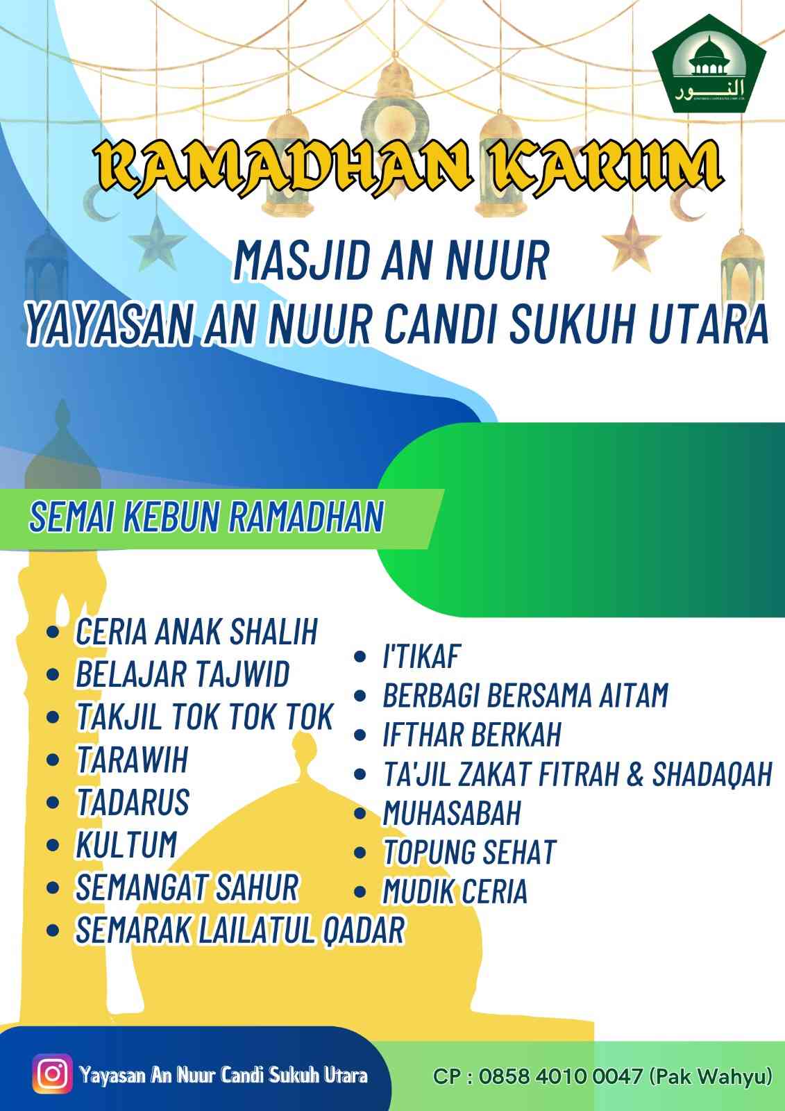 Semarak Ramadhan Masjid An-Nuur (Yayasan An-Nuur Candi Sukuh Utara)