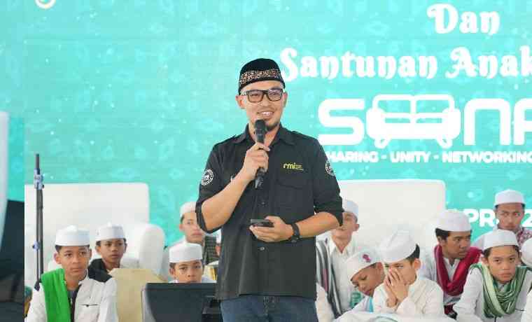 Undang Aziz Gagap, Komunitas Rental Muslim Indonesia Lakukan Buka bersama Anak Yatim
