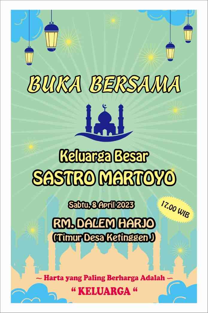 Bukber Keluarga Sastro Klaten