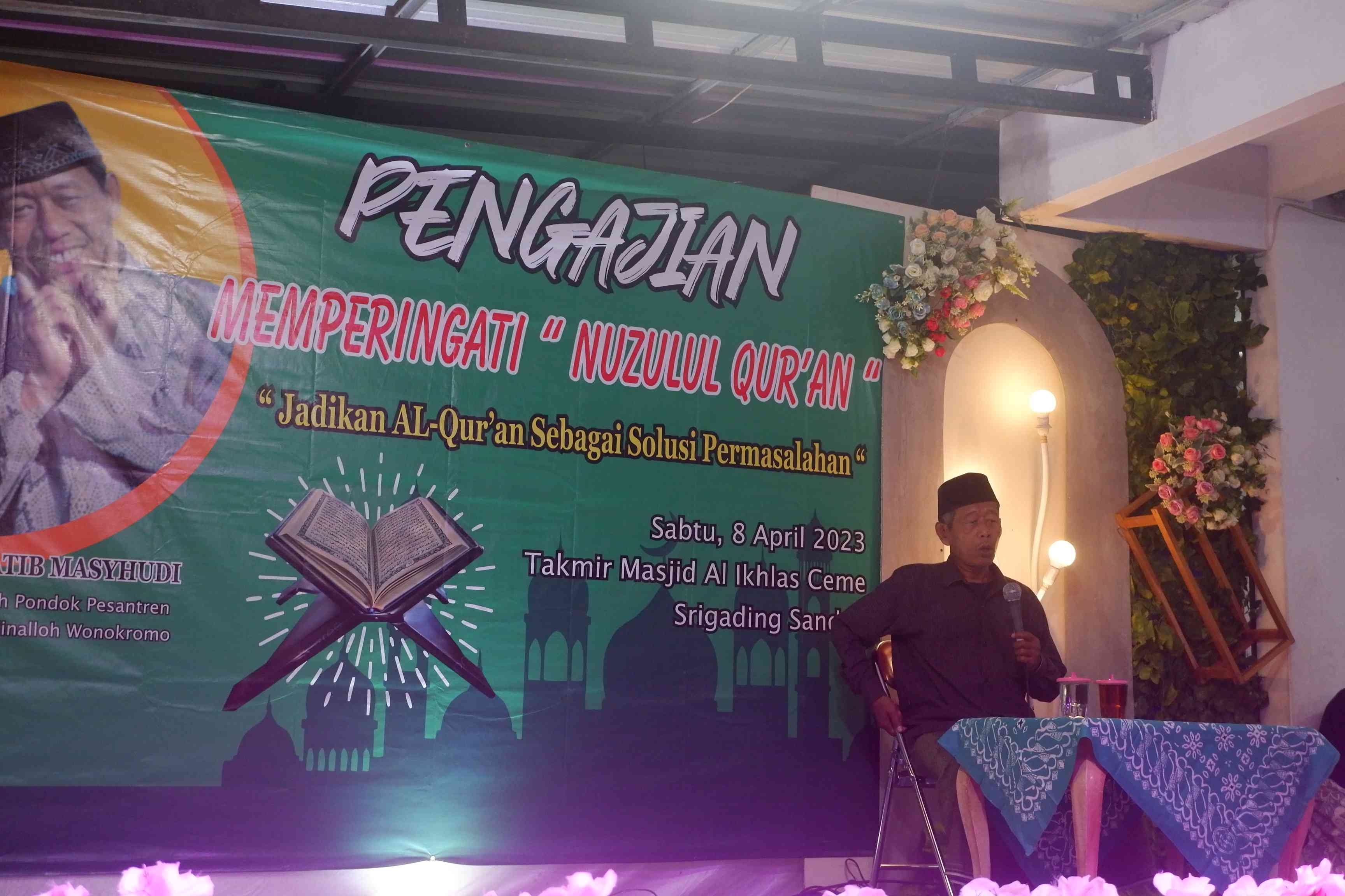 Peringatan Nuzulul Qur`an di Ceme, Kyai Katib Tegaskan Modal Ngaji Hanya 3D