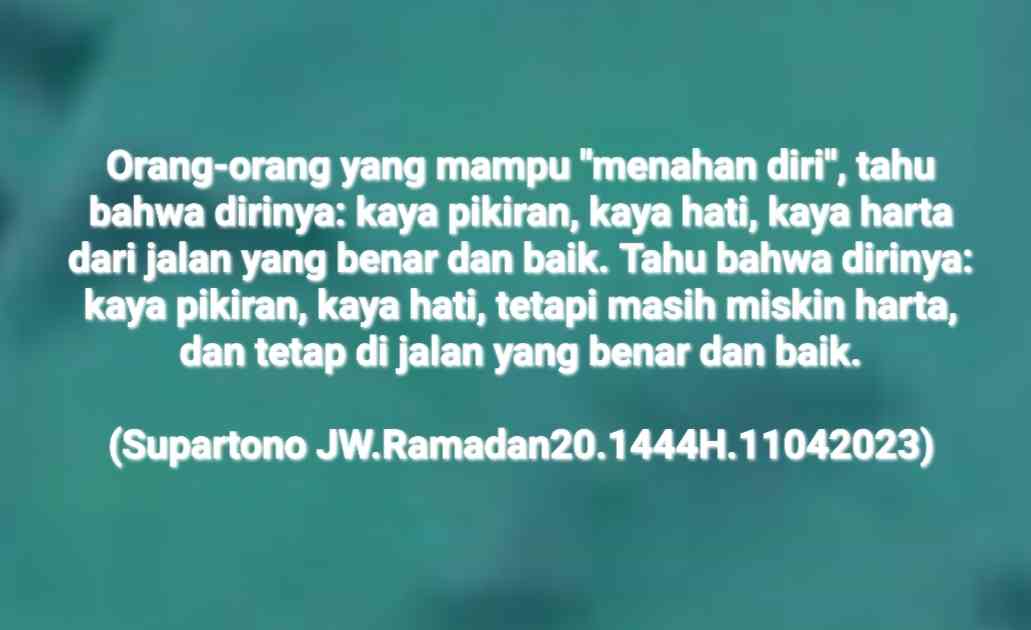 (20) Daya Beli Masyarakat Kontraksi, Sebab Tahu Diri, Menahan Diri?