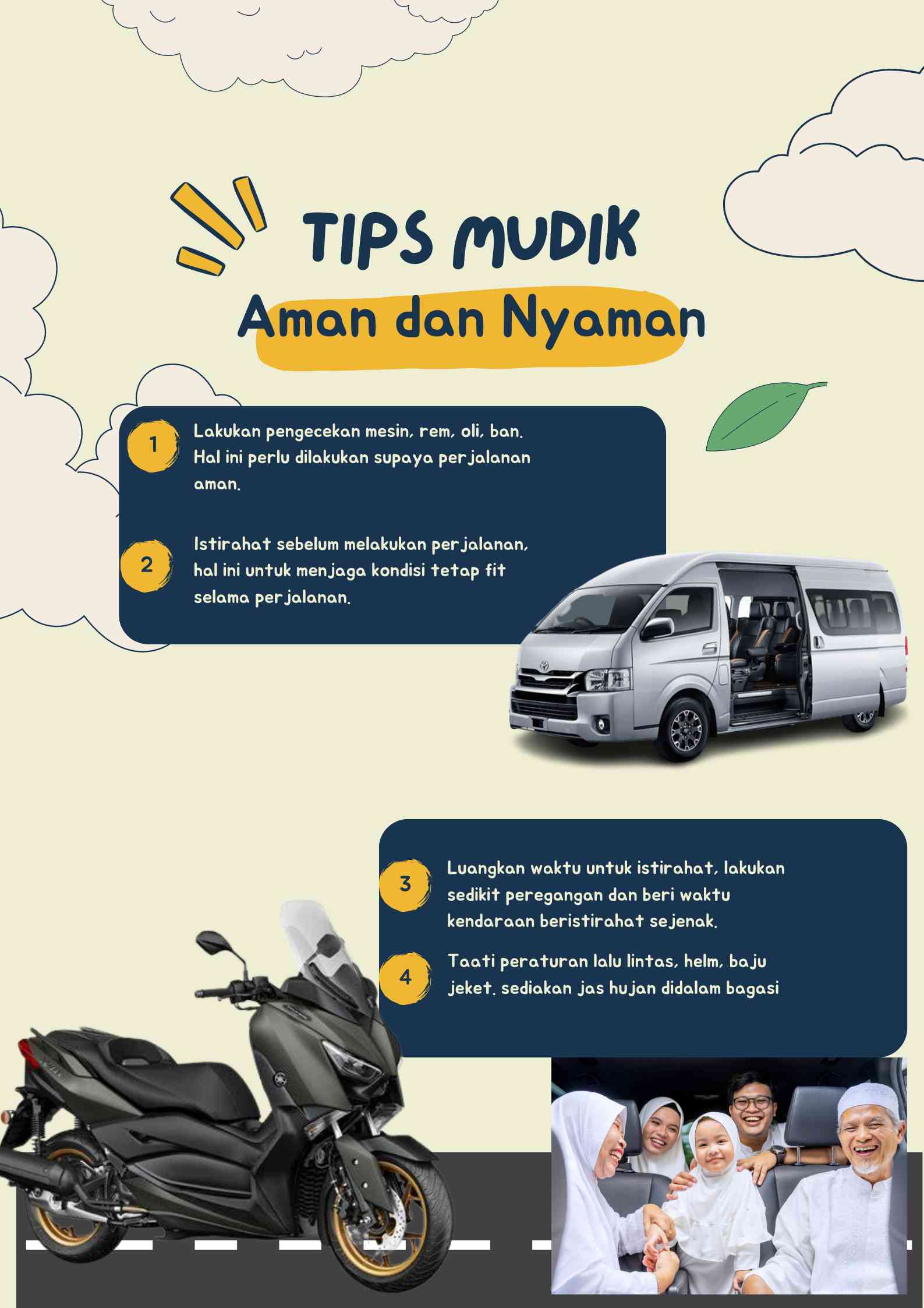 Tips Mudik Lebaran agar Selamat Sampai Tujuan