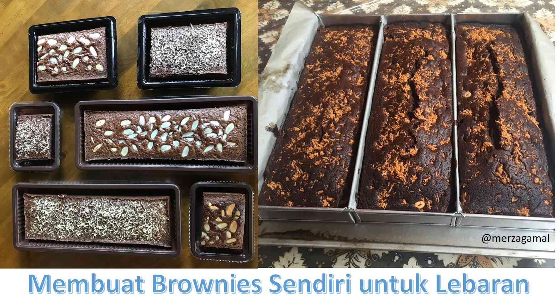 Membuat Brownies Sendiri untuk Kue Lebaran Keluarga