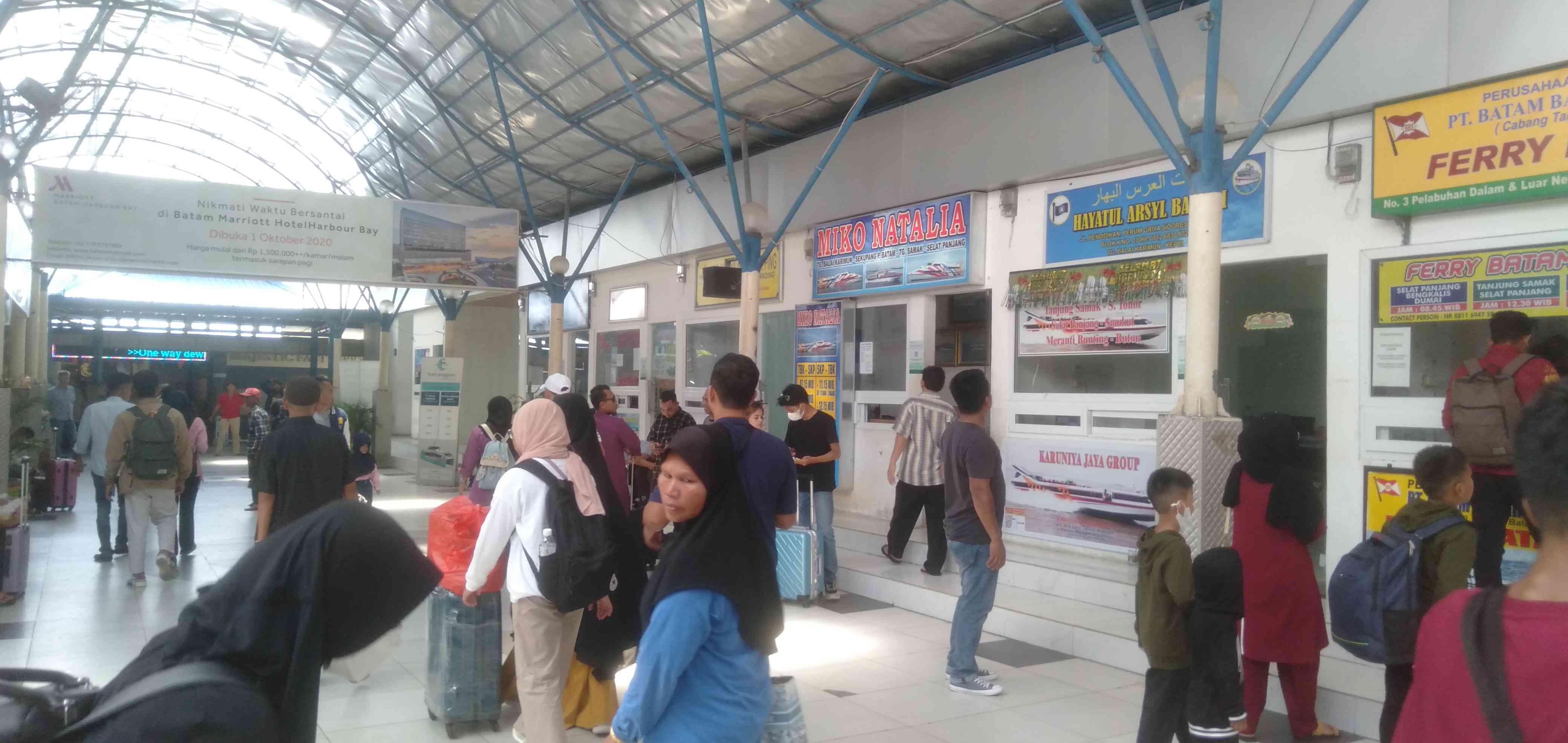 Mudik H+2, Pelabuhan Domestik Tanjungbalai Karimun Ramai Mudik dan Kunjungan