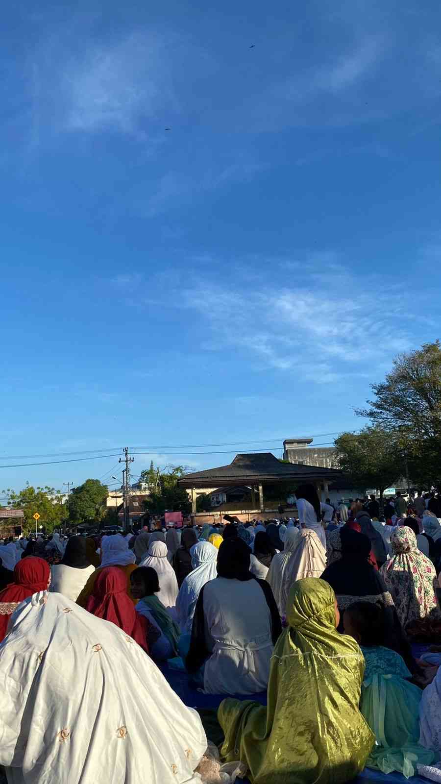 Suasana Lebaran Idulfitri di Tanjung Pandan, Belitung