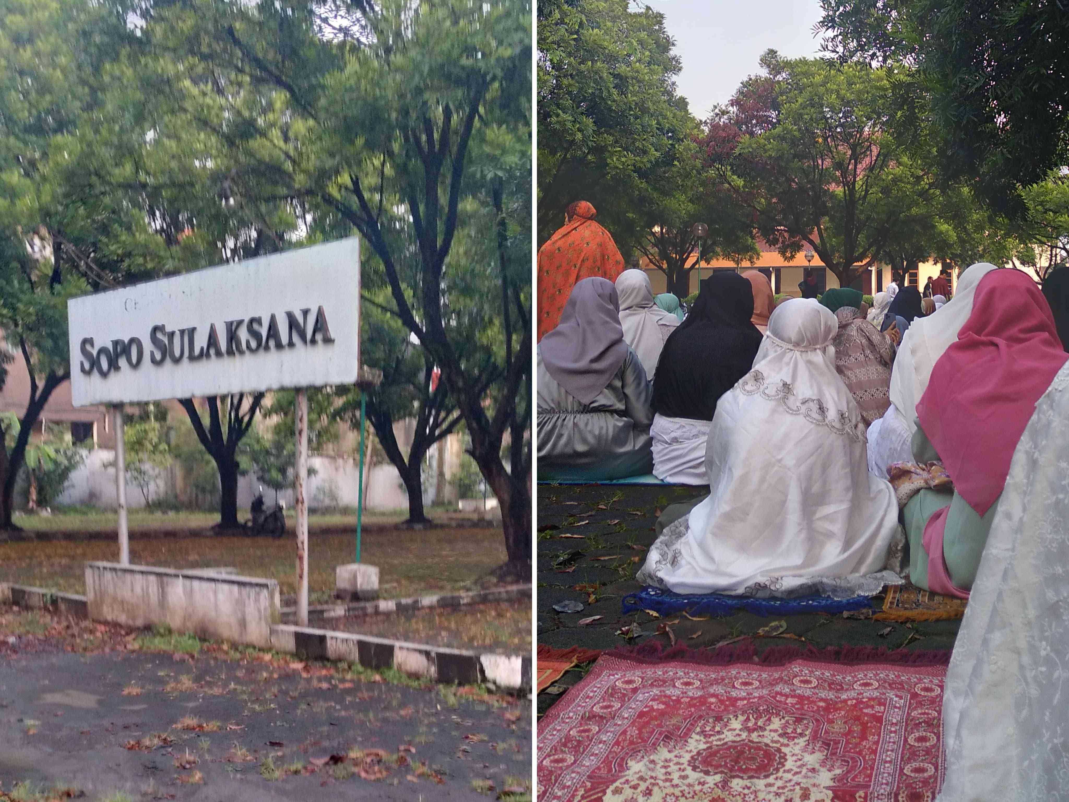Sambutan oleh Ustaz Hendra dalam Menyambut Hari Raya Idul Fitri 1444H di Sopo Sulaksana, dan Pemaparan Tata Cara Solat Ied