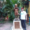 Patung Kecil Gus Dur di Taman Amir Hamzah