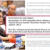 Gara-gara IKN, Provinsi DKI Jakarta Berubah Menjadi DKJ "Daerah Khusus Jakarta"?