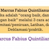 Marcus Fabius Quintilianus, Pendidikan Retorika (1)