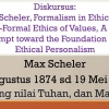 Max Scheler, Nilai Tuhan dan Manusia