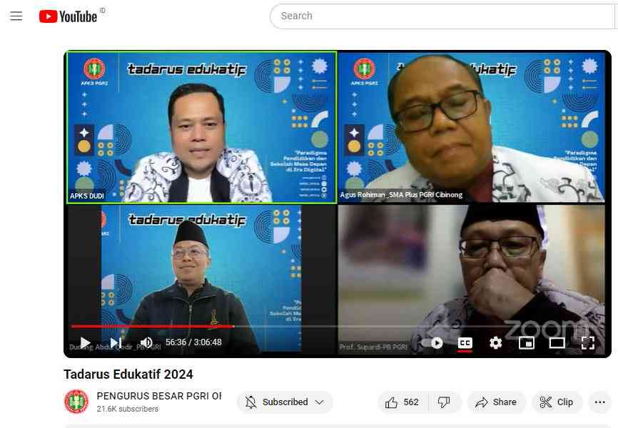 APKS PB PGRI Gelar Tadarus Edukatif Tahun 2024