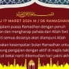 Pantun: Hari Minggu Bulan Ramadhan 1445 H