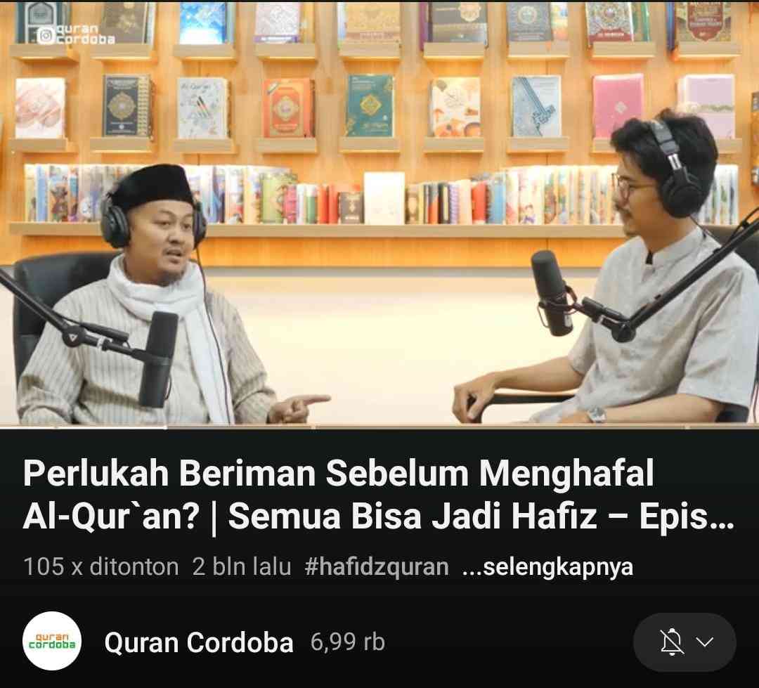 Iman Sebelum Al Quran (Pengalaman Awal Menghafal Al Quran)