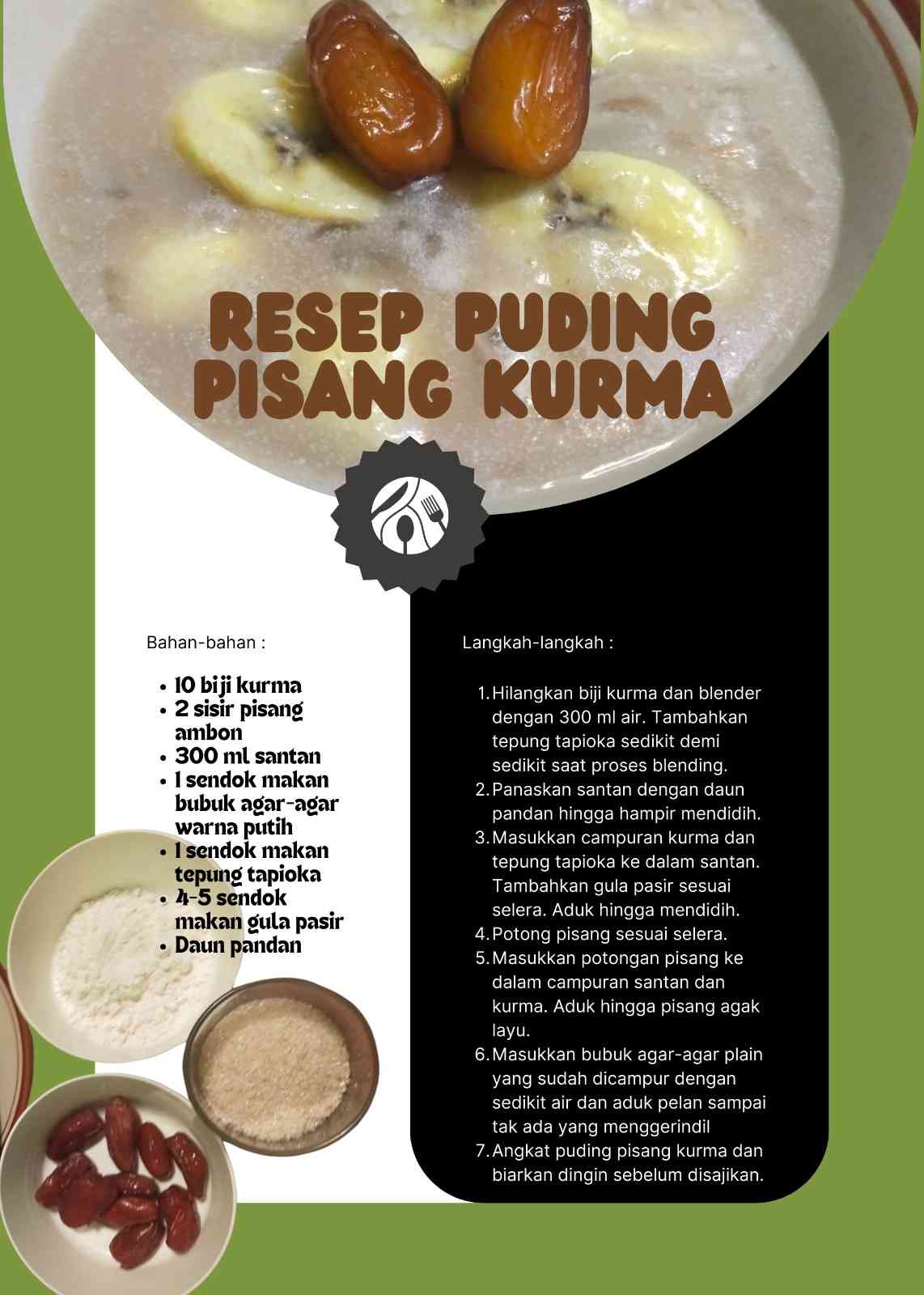 Puding Pisang Kurma: Menu Buka Puasa yang Lezat dan Bergizi