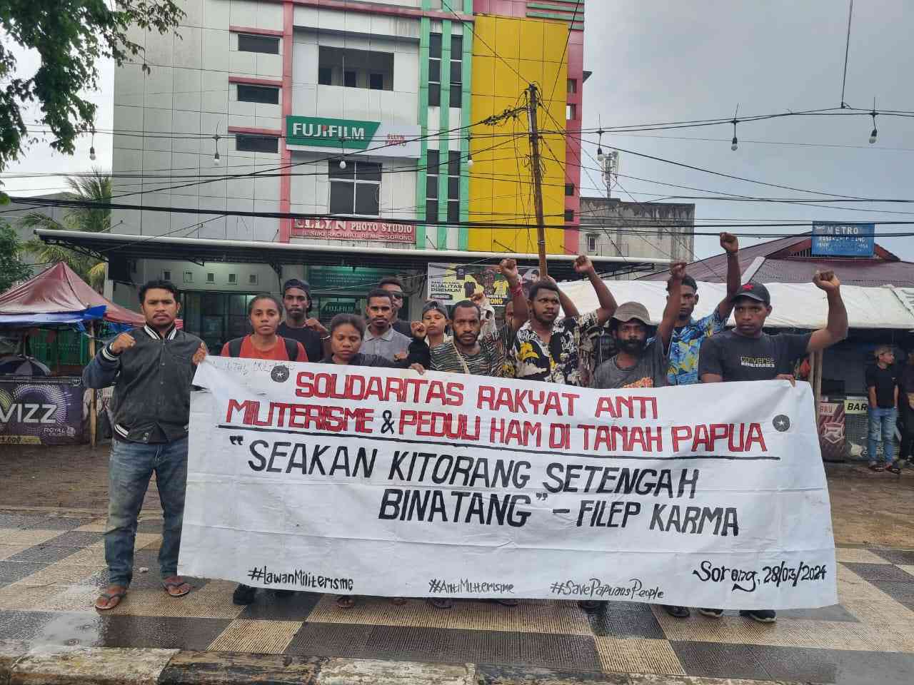 Seakan Kitorang Setengah Binatang; Pers Rilis, Solidaritas Rakyat Anti Militerisme dan Peduli HAM di Tanah Papua