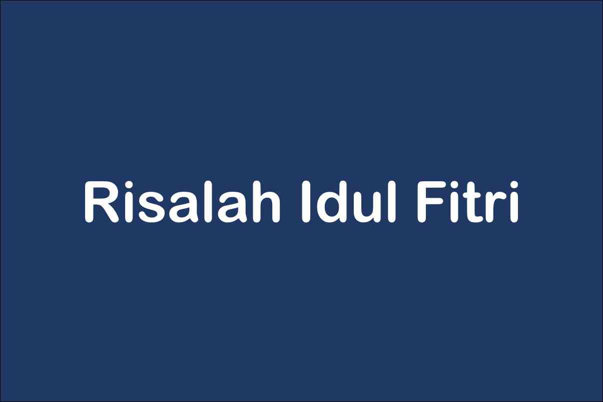 Risalah tentang Idul Fitri