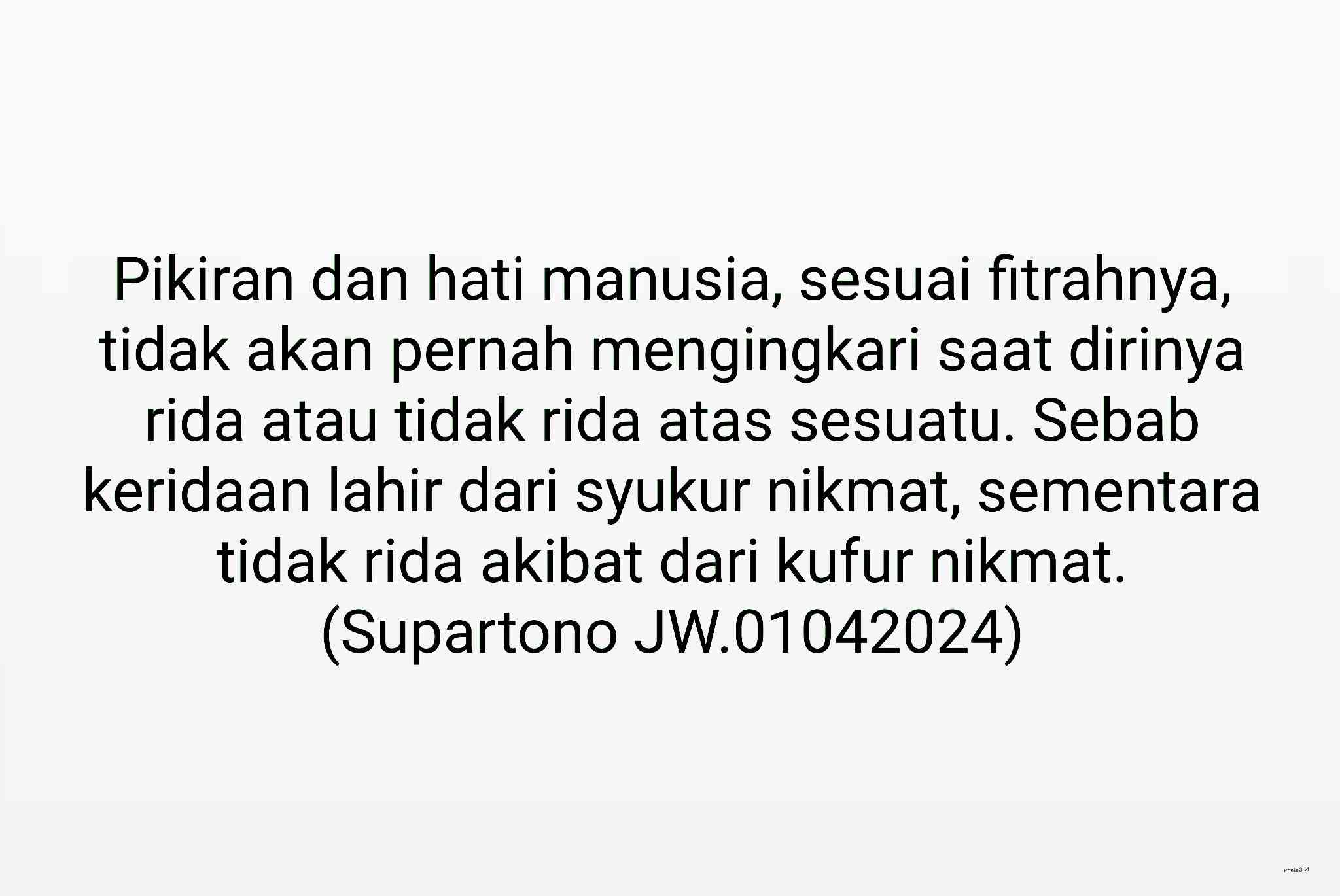 1445 H (22) Rida Lahir dari Syukur Nikmat