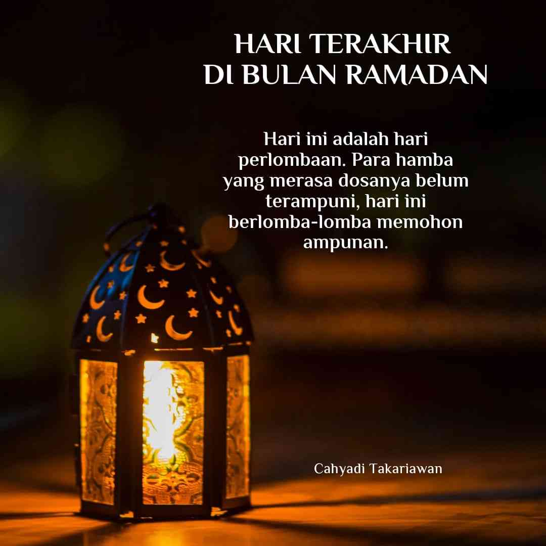 Hari Terakhir di Bulan Ramadan, Apa yang Anda Lakukan?