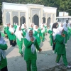 Semarak Senam Masal Pada Peringatan Harlah Fatayat NU Kecamatan Singgahan