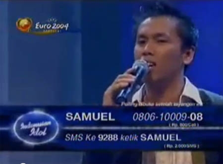 Sammy Simorangkir Saat mengikuti Indonesian Idol