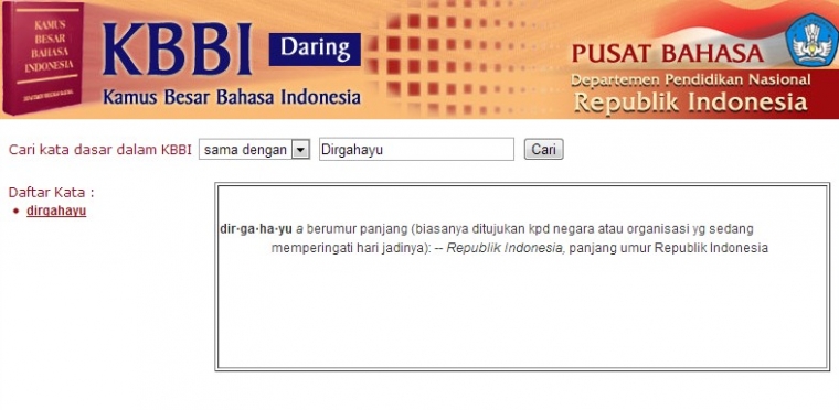 Salah Kaprah Pemakaian Kata Dirgahayu Kompasiana Com