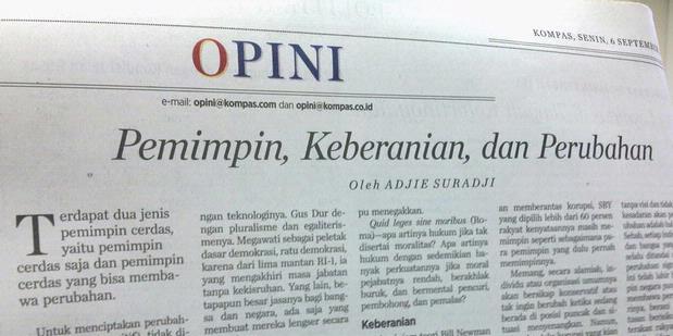 Kompasianer Berbagi Tips Menulis Opini di Surat Kabar 