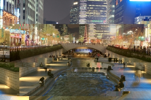 Sungai Cheonggyecheon Wisata Gratis di Tengah Kota Seoul Sungai Cheonggyecheon Wisata Gratis di Tengah Kota Seoul