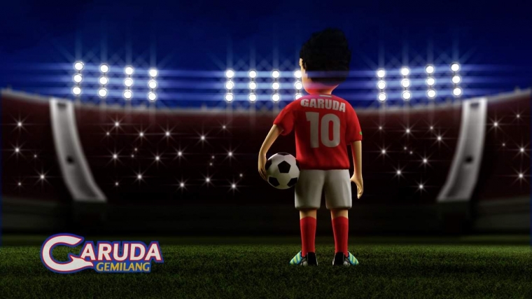 Gambar Kartun Pemain Sepak Bola 3d