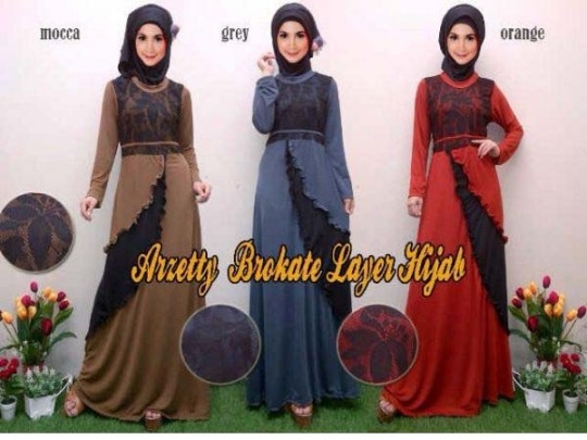 Modifikasi Baju Gamis Pesta Brokat yang Elegan oleh Yusuf Modifikasi Baju Gamis Pesta Brokat yang Elegan oleh Yusuf