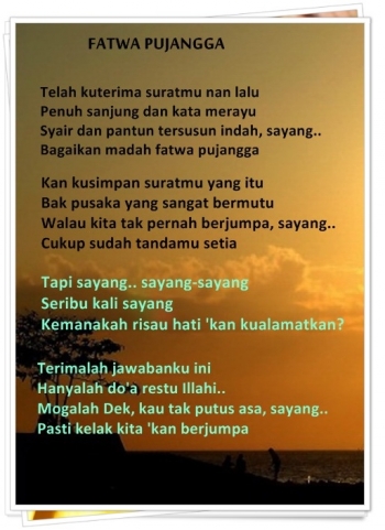 Fatwa Pujangga Lagu Melayu Lama Nan Indah Kompasianacom