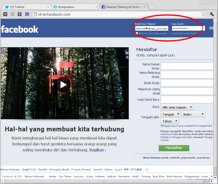 Selamat datang di facebook - masuk daftar atau pelajari https id