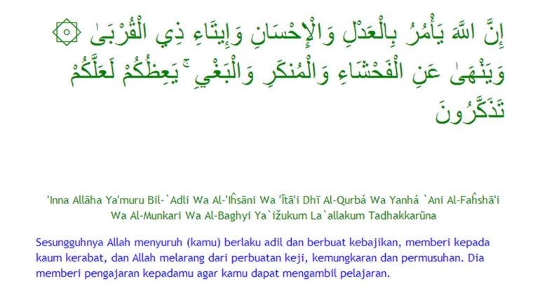 Ayat Penutup Khutbah Jumat Dan Keadilan Dalam Kehidupan Sehari