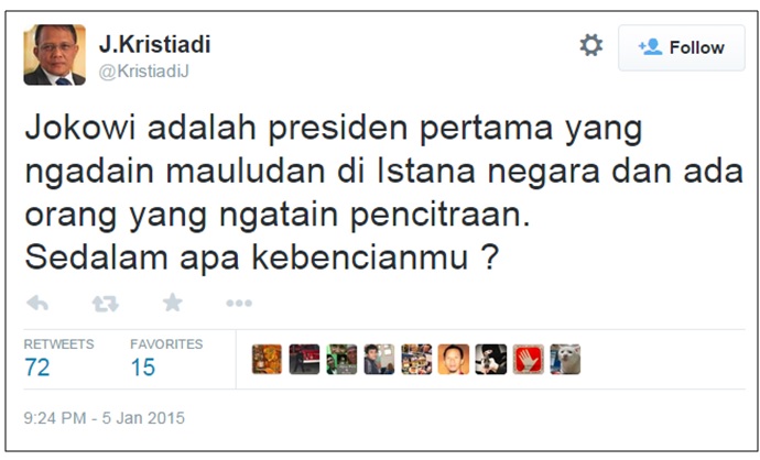 Blunder J. Kristiadi Menyangkut Maulid Nabi oleh  Blunder J. Kristiadi Menyangkut Maulid Nabi oleh