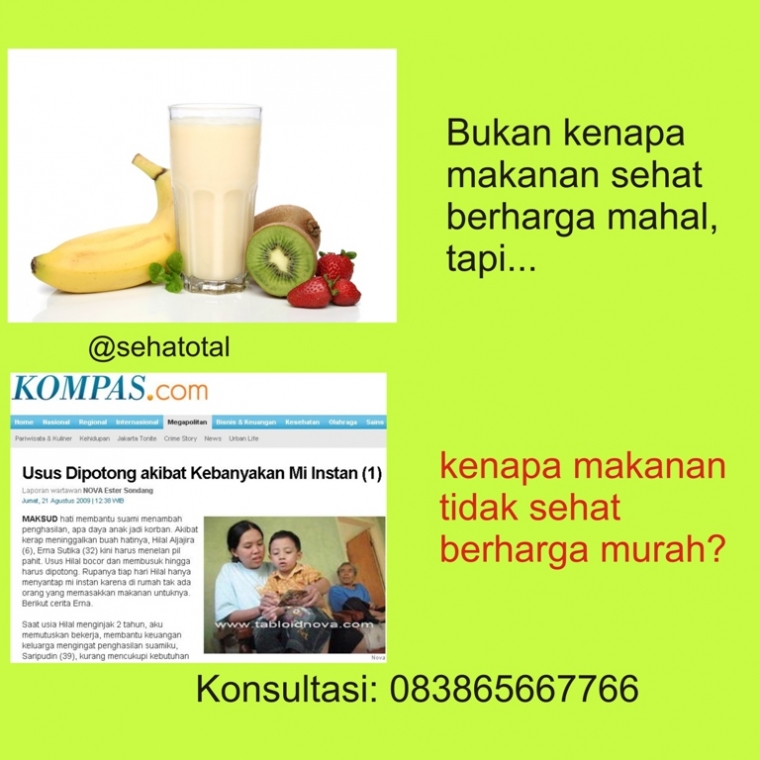 Bukan Kenapa Makanan Sehat Mahal Kompasiana Com
